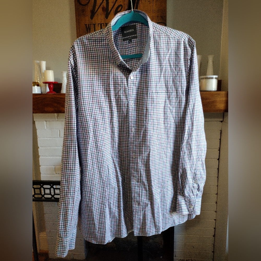 Bonobos plaid button down shirt